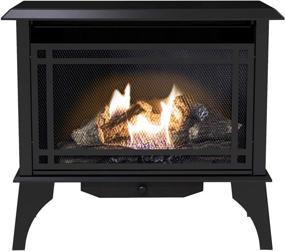 img 4 attached to 30,000 BTU 32-Inch Intermediate Gas Vent Free Stove - Pleasant Hearth VFS2-PH30DT, Black