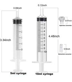 img 3 attached to Scientific Measurement 🧪 Syringes with Measuring Adapters