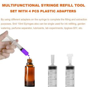 img 1 attached to Scientific Measurement 🧪 Syringes with Measuring Adapters
