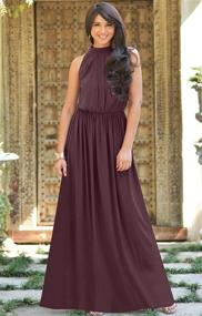 img 1 attached to KOH Sleeveless Bridesmaid Wedding Evening Women's Clothing for Dresses