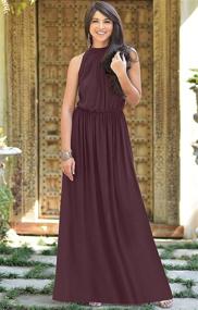 img 2 attached to KOH Sleeveless Bridesmaid Wedding Evening Women's Clothing for Dresses