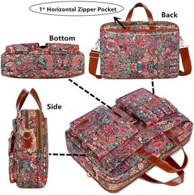 img 3 attached to 👜 Stylish and Functional BAOSHA Multicoloured Laptop Computer Bag: Perfect Messenger Bag Briefcase for Women - BC-07