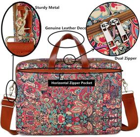 img 1 attached to 👜 Stylish and Functional BAOSHA Multicoloured Laptop Computer Bag: Perfect Messenger Bag Briefcase for Women - BC-07