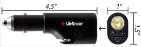img 3 attached to 🔧 LifeRescue 6 in 1 Auto Emergency Extraction Tool with LED Light: Seat Belt Cutter, Glass Breaker, Flashlight & Power Bank (1 Pack)