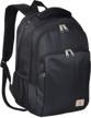 everest city travel backpack black logo