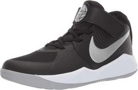 img 4 attached to 🌟 Shine Bright with Nike Hustle Sneaker Metallic Silver - Boys' Shoes and Sneakers