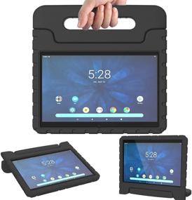 img 4 attached to AVAWO Kids Case for Android Onn 10.1” 2019 (Fits ONA19TB003 Model, NOT for 2020), Lightweight Shockproof Handle Stand Case for Onn 10.1 inch Android Tablet (Fits 2019), Black