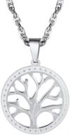 🌳 prosteel tree of life necklace - nature spiritual jewelry for men and women, family tree pendant with gift box logo