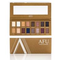 🎨 highly pigmented waterproof afu 16 colors eyeshadow palette for eye makeup - cosmetics pallet logo