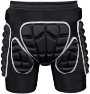 🩲 breathable 3d padded shorts for protection hip: ideal gear for skiing, skating, snowboarding, and skating logo