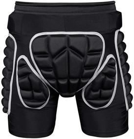 img 4 attached to 🩲 Breathable 3D Padded Shorts for Protection Hip: Ideal Gear for Skiing, Skating, Snowboarding, and Skating