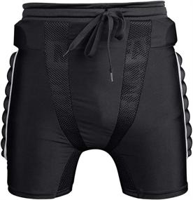 img 3 attached to 🩲 Breathable 3D Padded Shorts for Protection Hip: Ideal Gear for Skiing, Skating, Snowboarding, and Skating