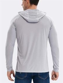 img 1 attached to 👕 Ultimate Men's UPF 50+ Sun Protection Hoodie: Ideal Performance Long Sleeve SPF UV Shirt for Fishing, Running, and Hiking