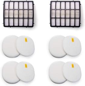 img 4 attached to 🔍 Enhance Your Shark Navigator Vacuum with VacuumPal's Felt and Foam Hepa Filters Replacement Kit - Compatible with Models NV70 NV71 NV80 NV90 NV95 NVC80C UV420, Part XHF80 & XFF80