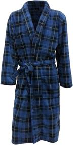 img 3 attached to Cozy up in Style with the John Christian Fleece Tartan Large: A Perfect Winter Wardrobe Essential!
