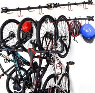 🚲 ikkle adjustable bike storage rack | vertical cycling hanger for garage or home | secure hook holder for road or mountain bicycles | holds 4-6 bikes | 2-pack logo