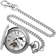stainless mechanical pocket men's watches by charles hubert paris logo