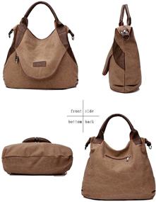 img 2 attached to 👜 Сумки и кошельки Xiaoxiongmao из натуральной кожи для женщин с карманом на плечо - стильные сумки на плечо