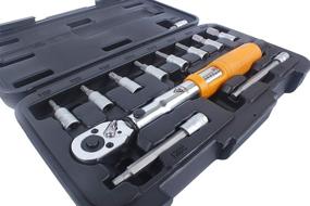 img 3 attached to 🚴 BikeTool Top Performance All-in-One Bike Torque Wrench Set 1/4" Drive in Shockproof Cycling Tool Box - Ideal for Road, Cyclocross, Gravel, E-Bike, Mountain, BMX Bicycles - Precision 2-24NM Scale-Window with NM Lock