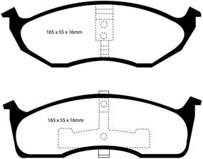img 1 attached to 🔴 Тормозные колодки EBC DP31623C Redstuff Ceramic с низким уровнем пыли: Оптимальная производительность с минимальным количеством пыли.
