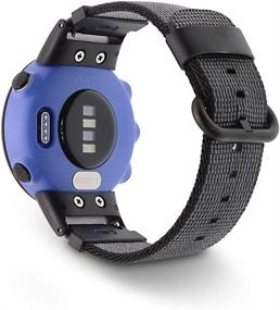 img 4 attached to C2D JOY Nylon Weave Band Compatible with Garmin Forerunner 45/45S - Replacement Watch Band with Adapters