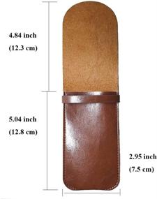 img 3 attached to 🖋️ Daimay Leather Pen Case Holder: Handmade Fountain Multi Pens Pouch for Ballpoint & Stylus Touch Pen – Brown