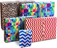 🎁 eco-friendly stretchy fabric gift wrap pack - celebration theme (4 medium bags, 1 card holder with tag) - reusable as 8 gift bags! logo