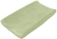 🌿 ultimate comfort meets style: summer ultra plush changing pad cover in sage logo