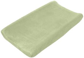 img 4 attached to 🌿 Ultimate Comfort meets Style: Summer Ultra Plush Changing Pad Cover in Sage