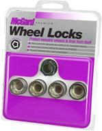 🔒 mcgard 24024 cone seat wheel locks set of 4 - m14 x 2.0 thread size, silver (under the hub cap) logo