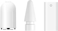 🖊️ 3-pack ipencil accessories set for ipad pro apple pencil - stylus pencil tip, replacement cap, charger adapter logo
