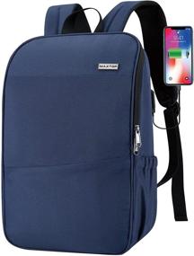 img 4 attached to Backpack Charging Anti Theft Resistant Business