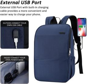 img 2 attached to Backpack Charging Anti Theft Resistant Business