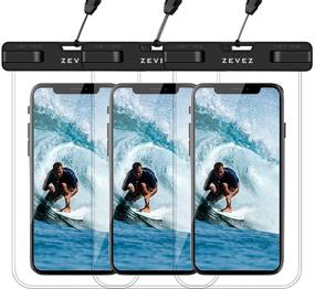 img 4 attached to 📱 3 Pack Universal Waterproof Case: Floating Phone Pouch for iPhone 12 11 Pro Max, Galaxy S21 - Ideal for Water Sports and Diving up to 7" - Dry Bags for Cell Phone