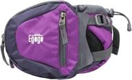 travel hiking bottle holder purple logo