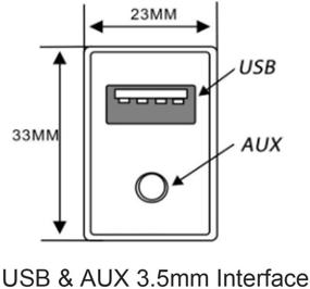 img 1 attached to 🔌 Универсальный автомобильный AUX USB адаптер кабель 1.5 м Flush Mount кабель 3.5 мм аудио-разъем USB гнездо кабель AUX наушников бортовой кабель продление монтажа, Flush панель монтаж кабель для VW Toyota (1 шт.)