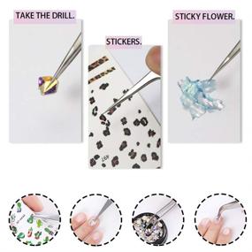 img 3 attached to 💅 Silver Nail Art Tweezers with Curved, Straight, and Pointed Tips for Ongles