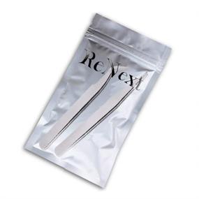 img 1 attached to 💅 Silver Nail Art Tweezers with Curved, Straight, and Pointed Tips for Ongles