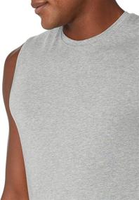 img 2 attached to 👕 Effortlessly Stylish: Amazon Brand Velocity Cotton Sleeveless Men's Clothing and Shirts