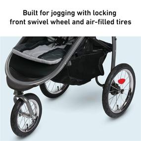 img 3 attached to 🏃 Graco FastAction Fold Jogger Travel System, Featuring FastAction Fold Jogging Stroller and SnugRide 35 Infant Car Seat in Gotham
