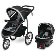 🏃 graco fastaction fold jogger travel system, featuring fastaction fold jogging stroller and snugride 35 infant car seat in gotham logo