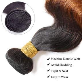 img 2 attached to Bundles Two Tone Extensions Brazilian Virgin