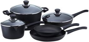 img 1 attached to 🍳 Scanpan Classic Non-Induction Black Cookware Set - 8 Piece Collection