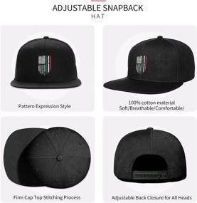 img 3 attached to 🧢 Men's Adjustable Negi Snapback Hat: Flat Bill Baseball Cap for Enhanced SEO