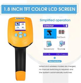 img 2 attached to Wireless Barcode Scanner by Trohestar - 1D (Yellow)