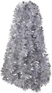 🎄 33 feet long silver tinsel garland - ideal christmas tree decorations, wedding, birthday party supplies by decora logo