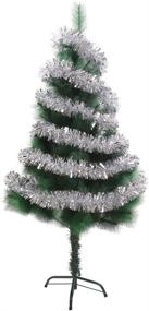 img 3 attached to 🎄 33 Feet Long Silver Tinsel Garland - Ideal Christmas Tree Decorations, Wedding, Birthday Party Supplies by DECORA