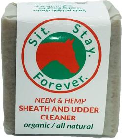 img 4 attached to SIT & STAY SAFELY with Organic Neem & Hemp Sheath and Udder Cleaner, 7 oz Bar by SAFETY FIRST PET PRODUCTS
