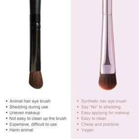 img 1 attached to Eyeshadow Portable Brushes Eyeliner YUESHENNAN