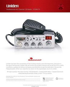 img 3 attached to Uniden PC68LTX 40-Channel CB Radio - PA/CB Switch, RF & Mic Gain Control, Analog S/RF Meter, Instant Channel 9, Noise Limiter, Hi-Cut Switch (Silver)